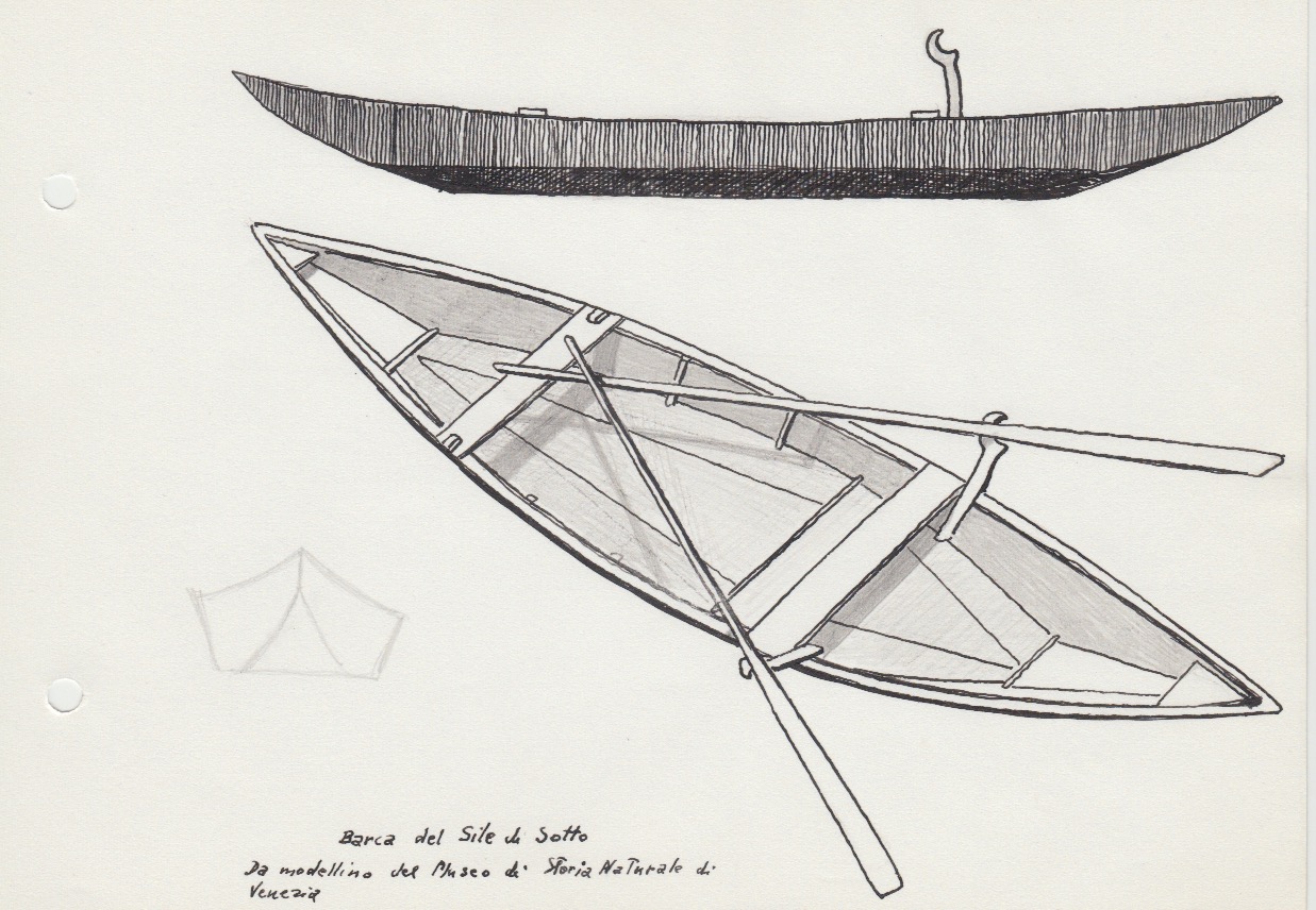 202-Barca del Sile di Sotto - da modellino del Museo di Storia Naturale di Venezia